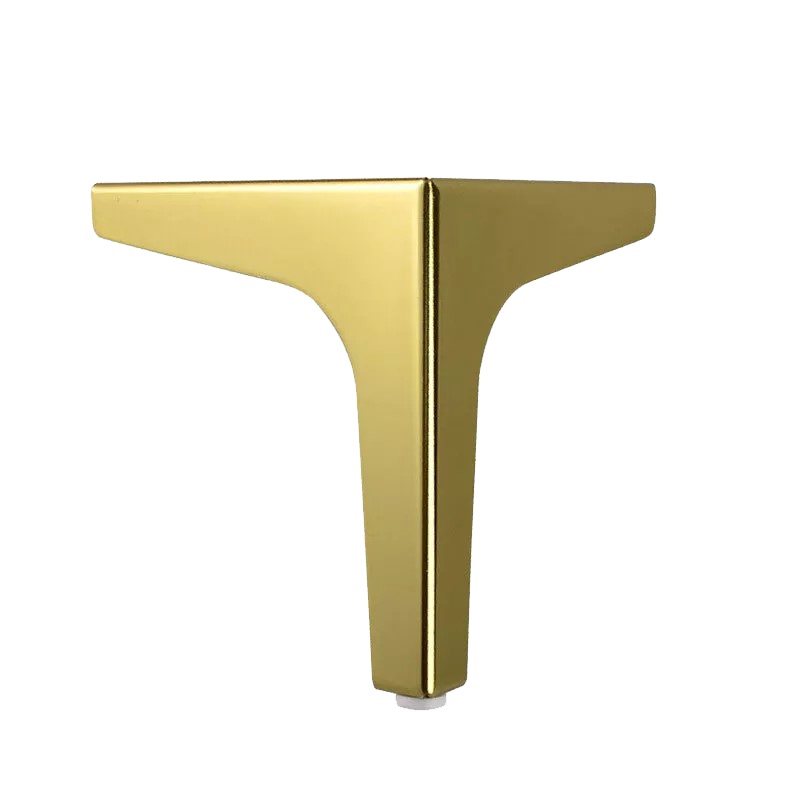 Picior pentru mobilier si canapele, model NUT, finisaj auriu lucios