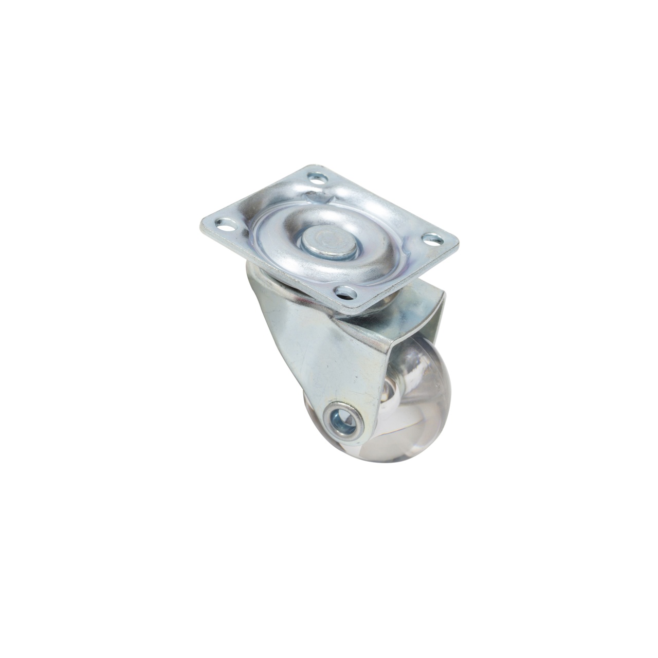 Rotila IFL pentru mobilier, silicon, FI 35 mm, H=50 mm, cu / fără blocare, max. 25 kg/bucata, placă fixare 42x42 mm, finisaj transparent/zincat