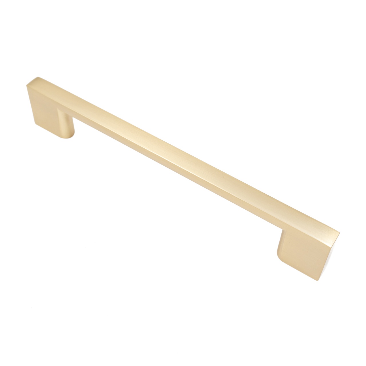 Maner metalic pentru mobilier, model SARMIS, stil modern/minimalist, Distanta dintre gauri = 128 | 160 | 192 | 256 mm, finisaj auriu mat