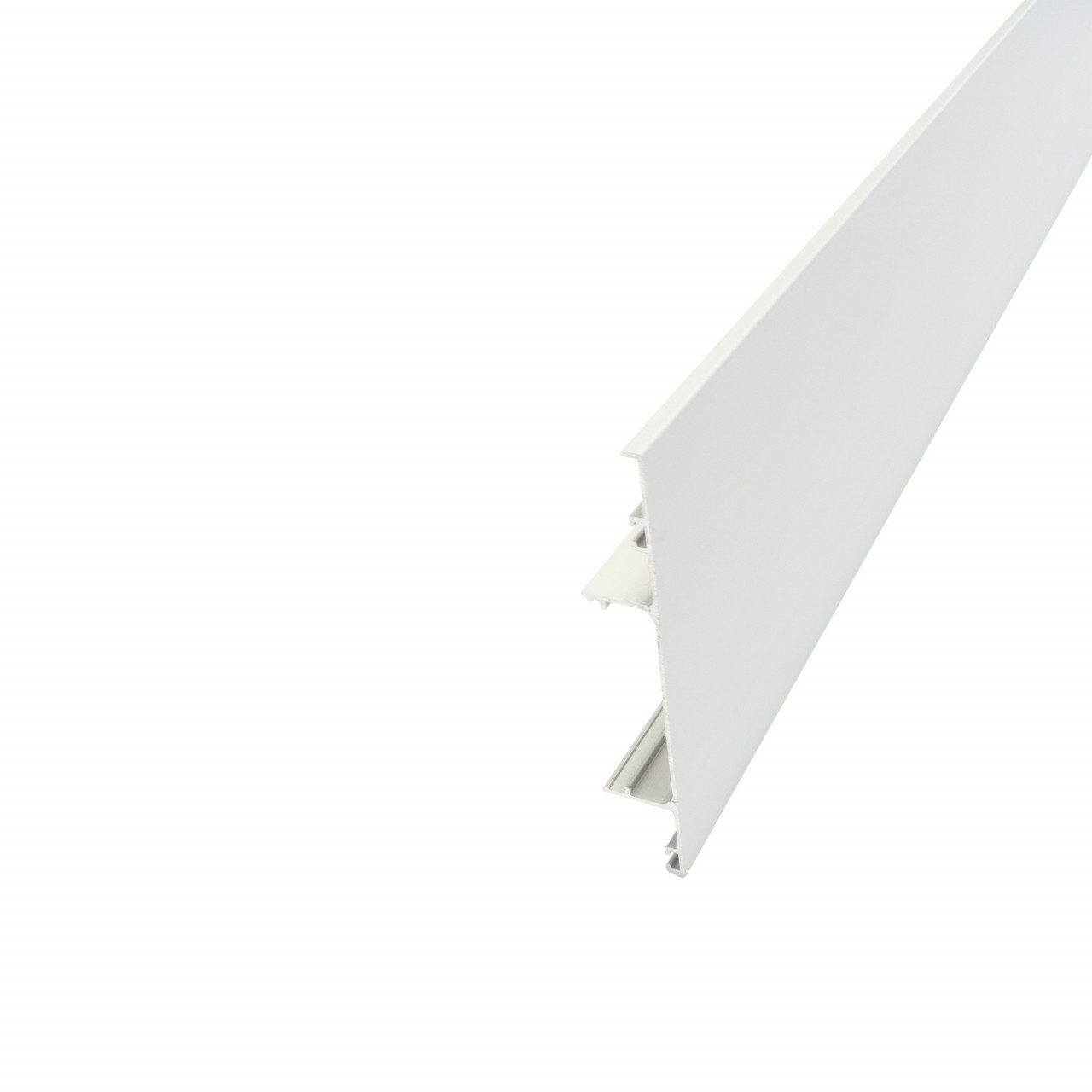 Profil decorativ pentru mascare sina superioara de glisare pentru sisteme VOLO 80, L=2000 mm, 100x16 mm, finisaj aluminiu