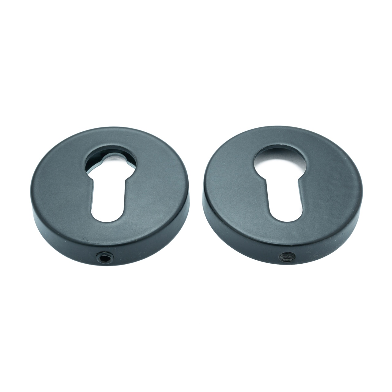 Rozeta model Y- TIBRUS pentru manere usi, locas pentru cilindru, FI54 mm, finisaj negru mat