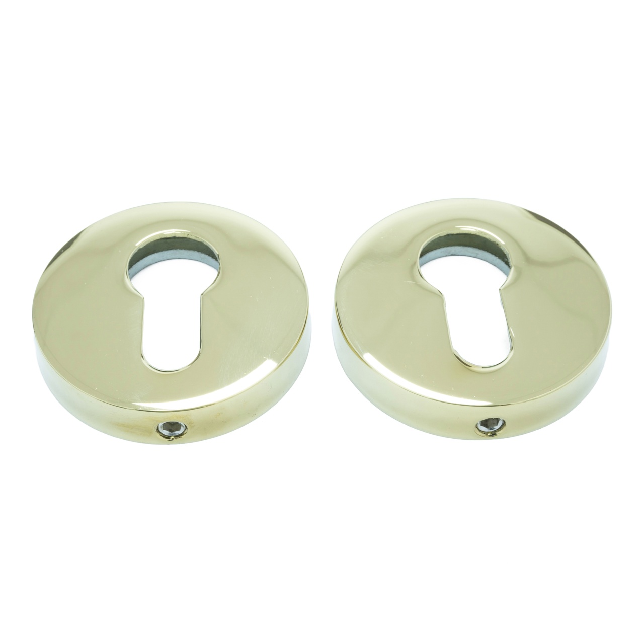 Rozeta model Y- ESUS pentru manere usi, locas pentru cilindru, FI52 mm, finisaj negru mat | auriu lucios
