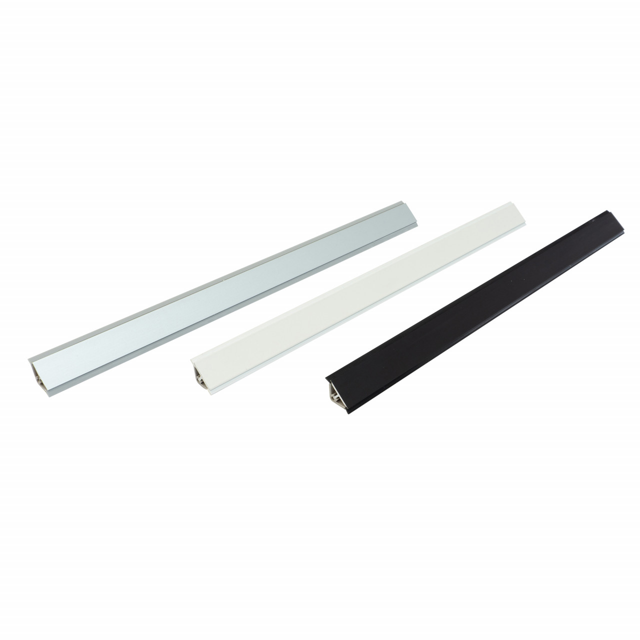 Inaltator blat model Mini IT /plinta antistrop, plastic cu insertie din aluminiu, 16x16x26.5 m m, L=2000 mm, finisaj aluminiu | negru | alb