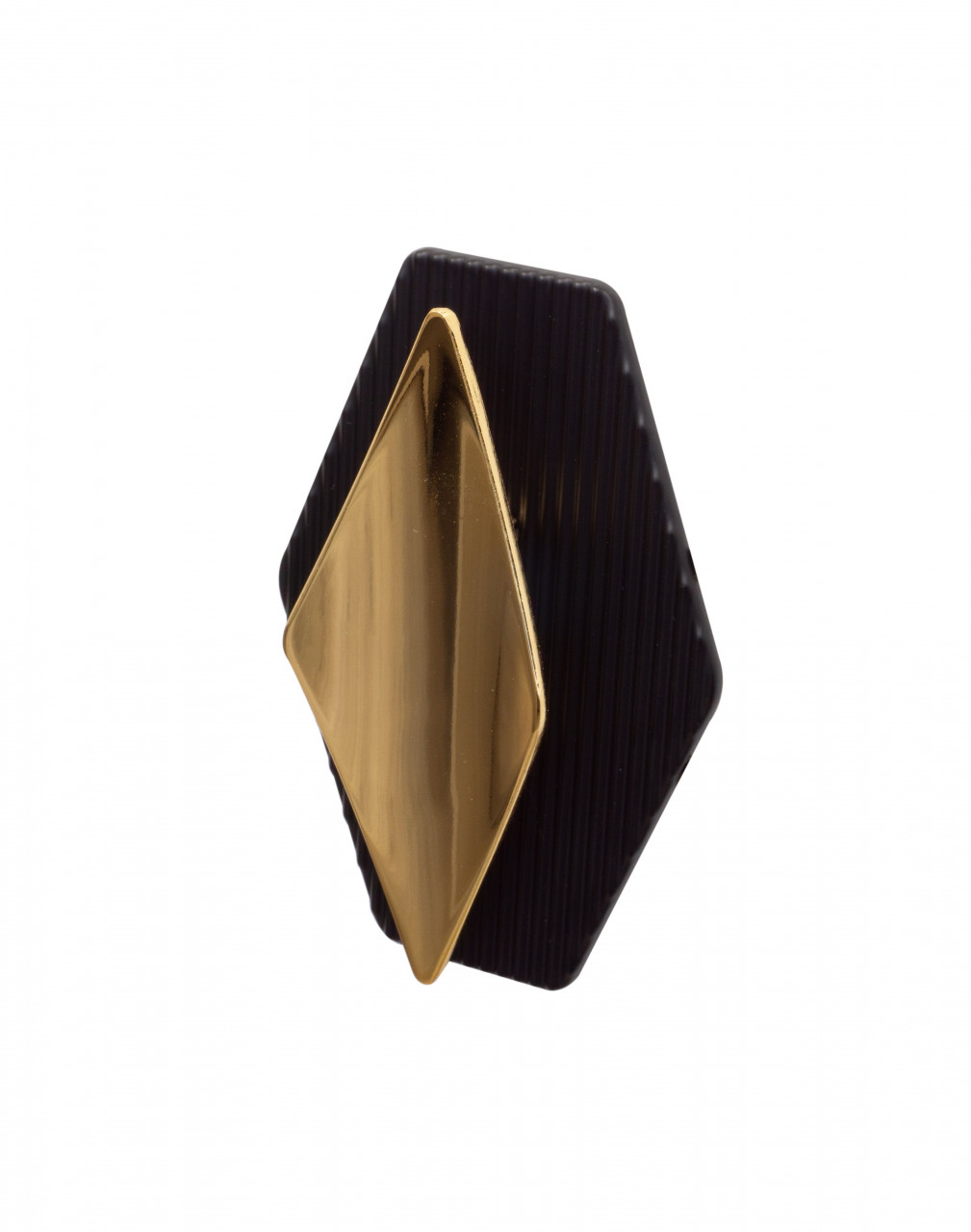 Maner cu sild model HELIOS, 32 mm, finisaj auriu/negru mat