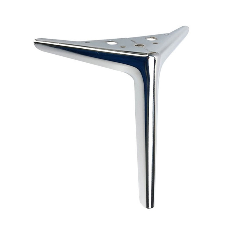 Picior pentru mobilier si canapele, model EBEN, H=120 | 150 mm, finisaj crom lucios
