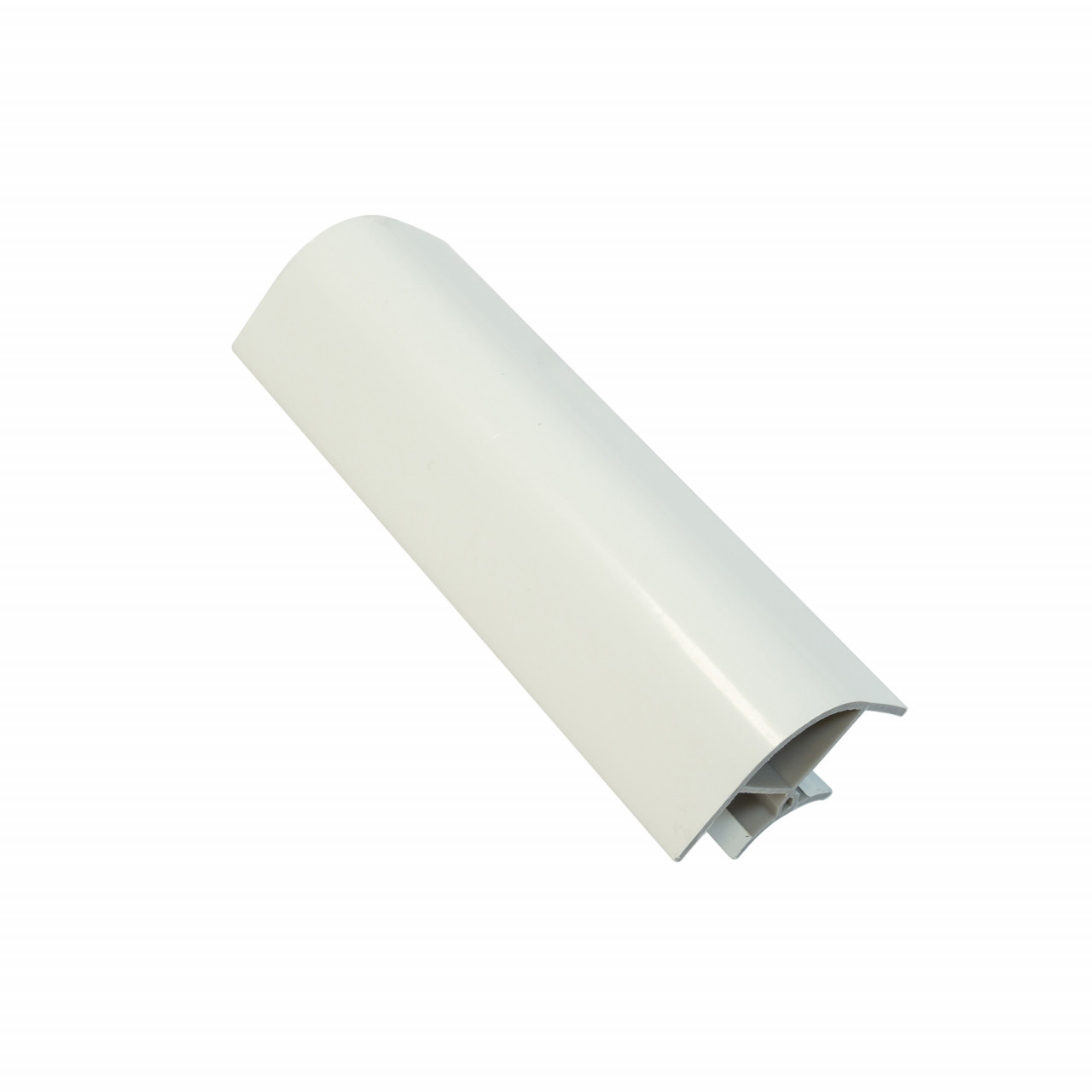 Coltar inclinat la 90°pentru plinta bucatarie, H=100/120 mm, L=25 mm, l=13 mm, finisaj alb