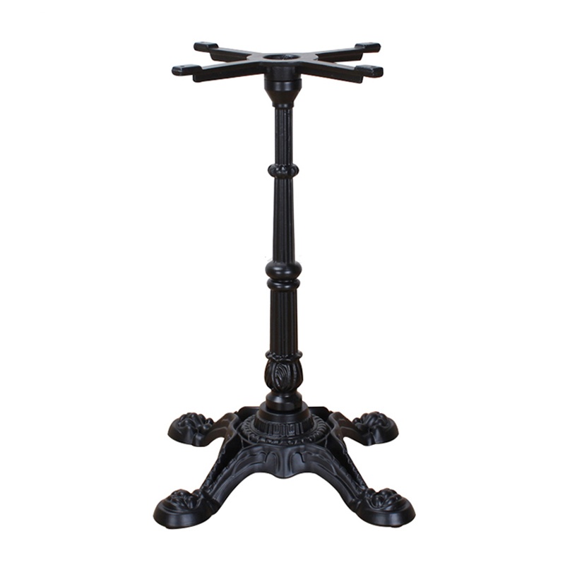 Picior central din fonta pentru mese model DEGAS, H=740 mm, baza 570 mm, finisaj negru