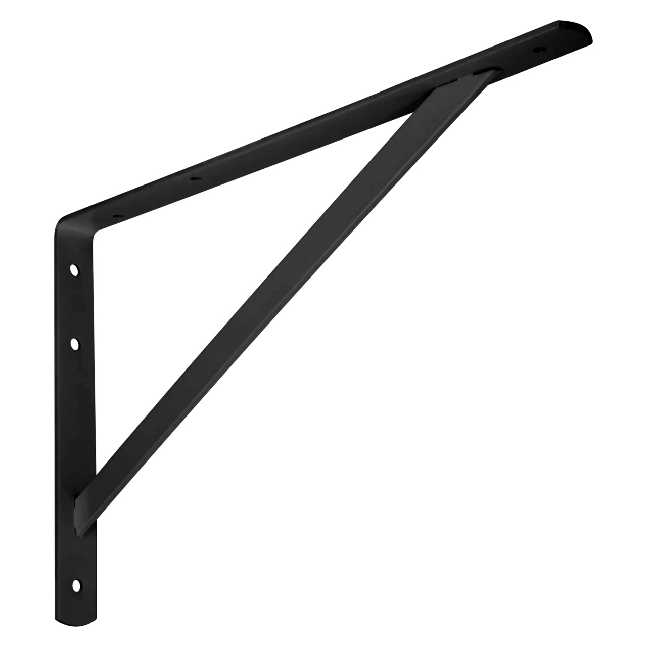 Consola pentru polite, model FERROFORZA, 200x300x4 mm, finisaj alb | negru
