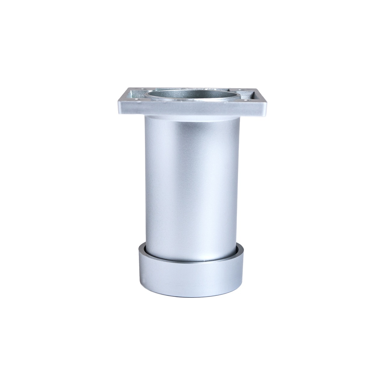 Picior mobilier reglabil din plastic FILO, finisaj aluminiu, 50 / 80 / 100 mm
