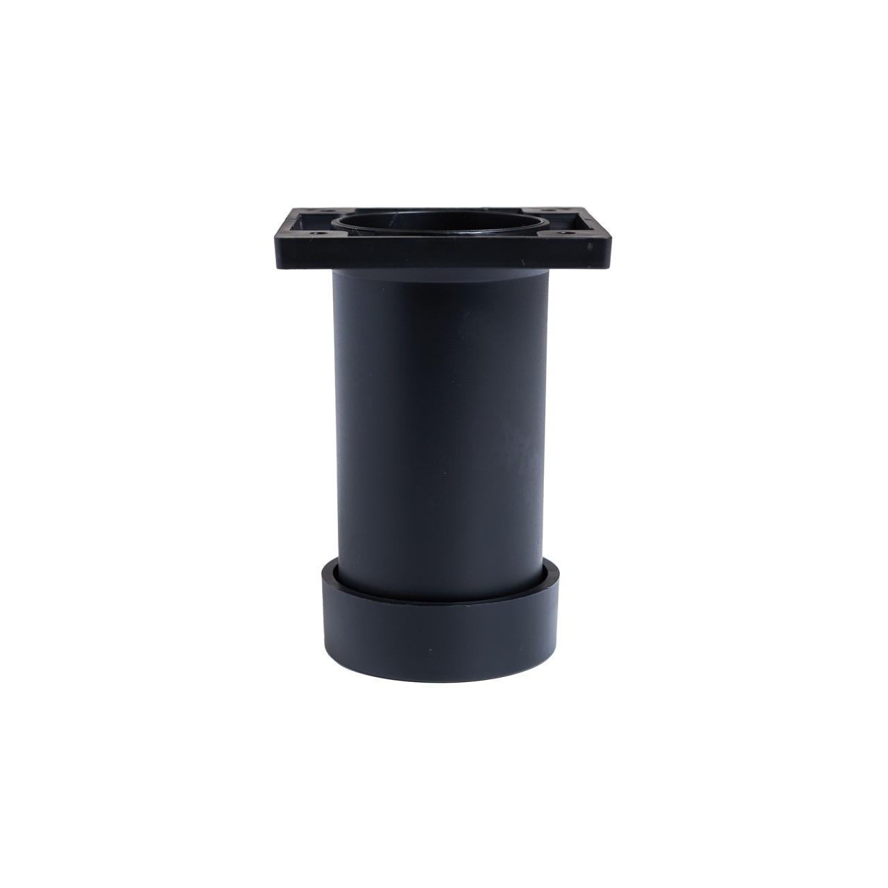 Picior mobilier reglabil din plastic FILO, finisaj negru, 50 / 80 / 100 mm