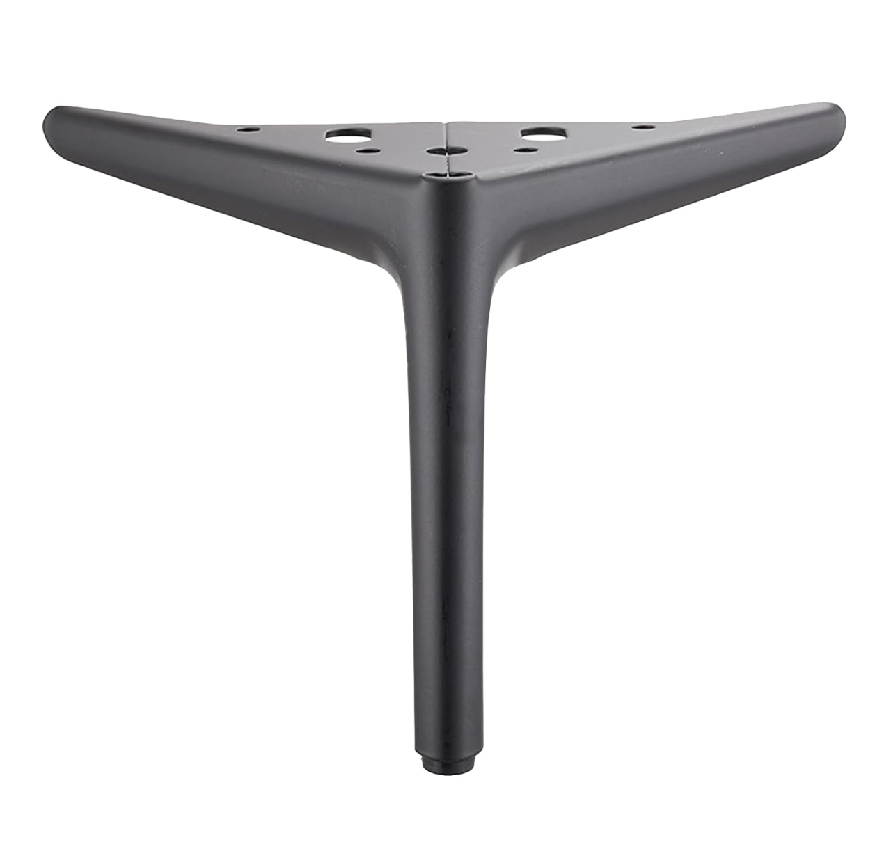 Picior pentru mobilier si canapele, model EBEN, H=120 | 150 mm, finisaj negru mat