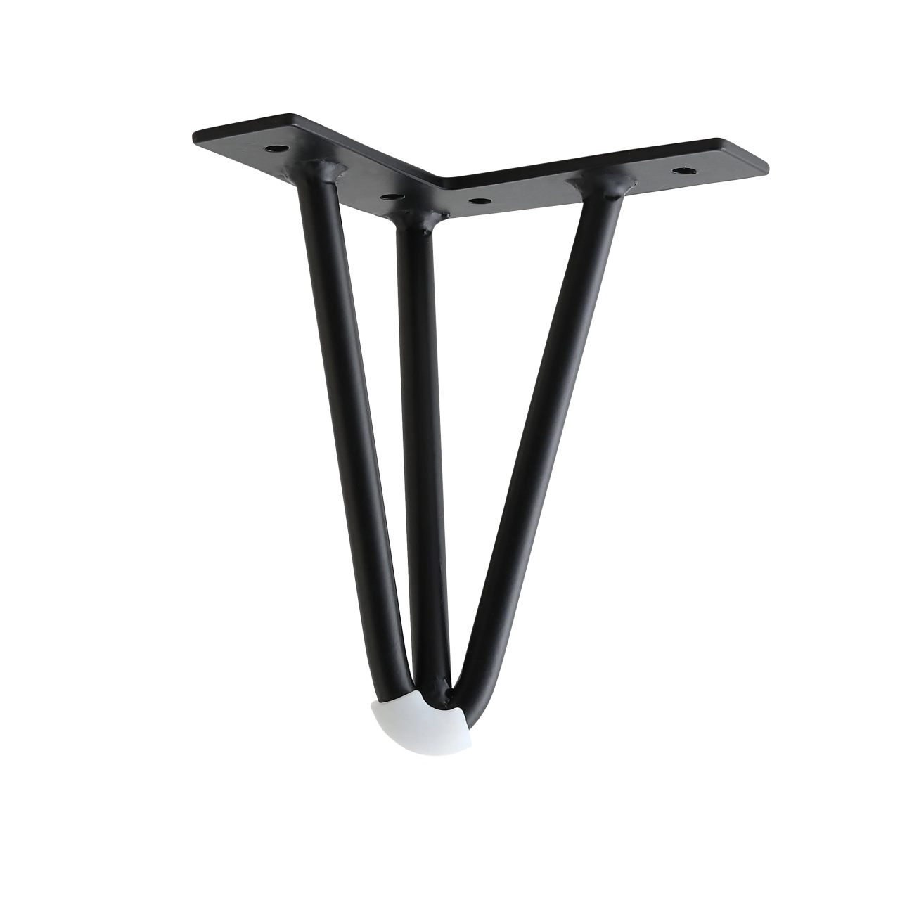 Picior pentru mobilier si canapele, model TRINITY, H=120 | 250 mm, finisaj negru mat