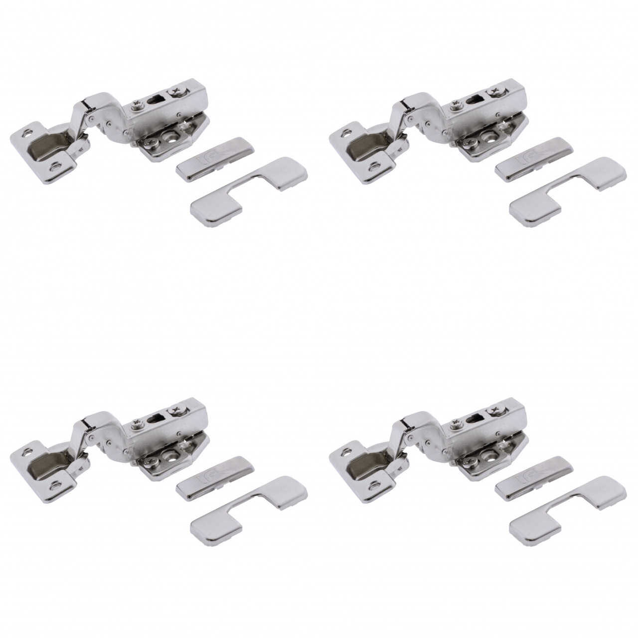 Set 4 balamale aruncatoare IFL Clip pentru usi de mobilier incadrate, amortizare la inchidere, placute cu reglaj 3D incluse