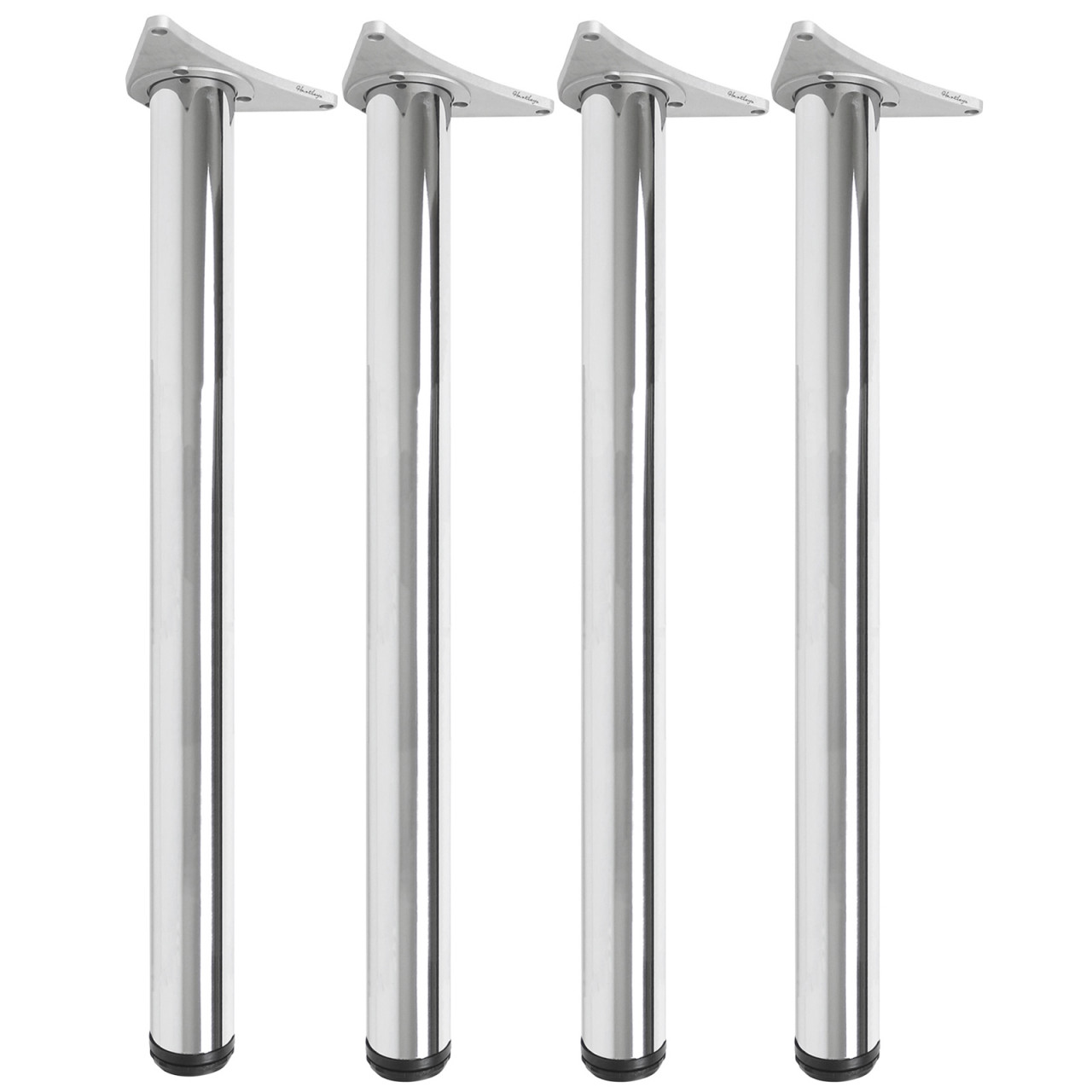 Set 4 picioare IFL pentru blat masa, flansa tip V, FI60x710 mm, finisaj crom lucios