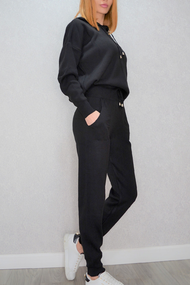 Compleu tricot Invigo negru (Selecteaza Marime: One Size S/M)
