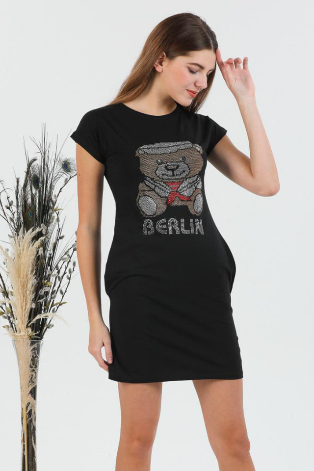 Rochie sport cu buzunare si maneci scurte, Berlin