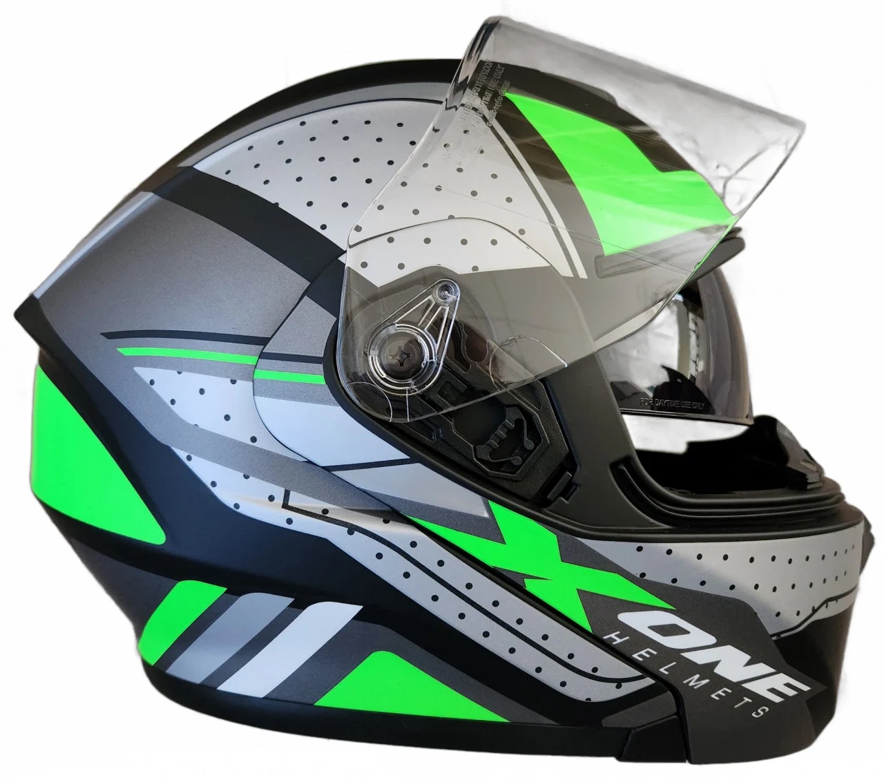 anvelope moto (www.anvelopemoto.eu) Casca moto modulabila X-One Verde L