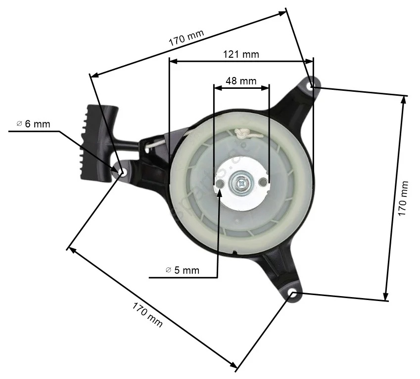 motosapa honda 5.5 cp Demaror motosapa Honda GXV 120, GXV 140, GXV 160