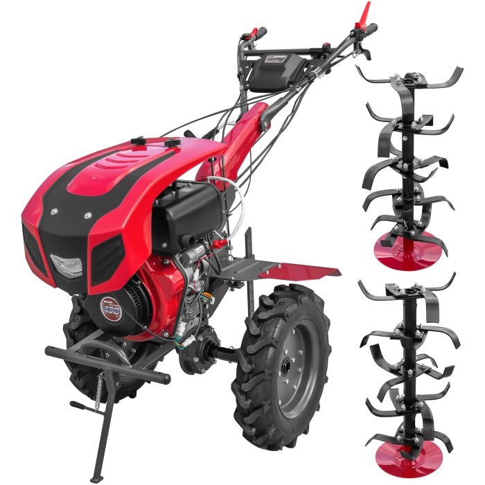 anvelope 5.00 10 pret Motocultor Weima WM1100BE pornire electrica motor 10 CP diesel 2+1 viteze latime lucru 135 cm freze roti cauciuc 5.00-12"