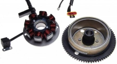 anvelope scuter 3.00 10 Volanta + Magnetou scuter Aprilia AM6 (8 bobine)