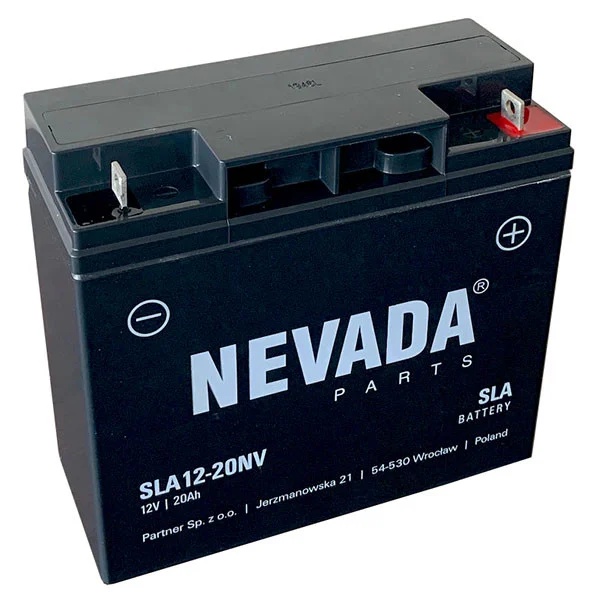 Baterie Motocultor 20Ah 12v Nevada (borna "+" pe dreapta)