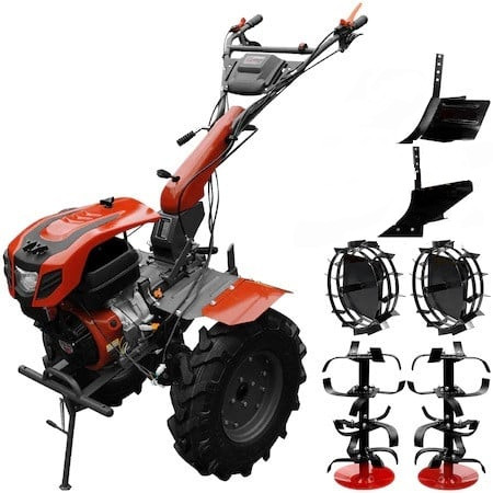 roti motocultor 500/8 Motocultor Weima WM1100F-6 motor 16 CP 6 viteze latime lucru 110 cm freze roti cauciuc reductor usor/greu roti metal rarita reglabila plug arat