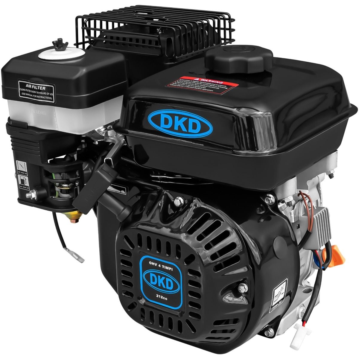 Nirmoto.ro Motor DKD ZX 170F - 950G cu caneluri 7CP benzina 212cc 3.6L diametru ax 25mm bobina far