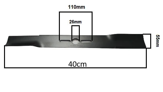Nirmoto.ro Cutit masina de tuns gazon universal 40cm (+saibe)