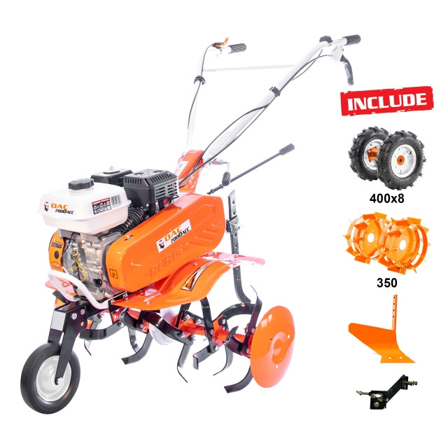 cauciucuri motosapa 4.00 8 Motosapa DAC 7000 ACC 2+roti cauciuc 4.00-8+roti metalice 350 fara manicot+plug+adaptor+set contragreutati 10kg 7CP