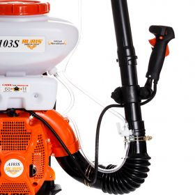 maşină de tuns iarbă pe benzină ruris pareri Atomizor RURIS A103 S + kit echipament de lucru{masca+ochelari+salopeta } 3 CP