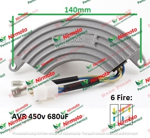 baterie luna 7kw AVR Generator 5Kw - 7Kw (450V 680uF) 6 Fire (aluminiu)