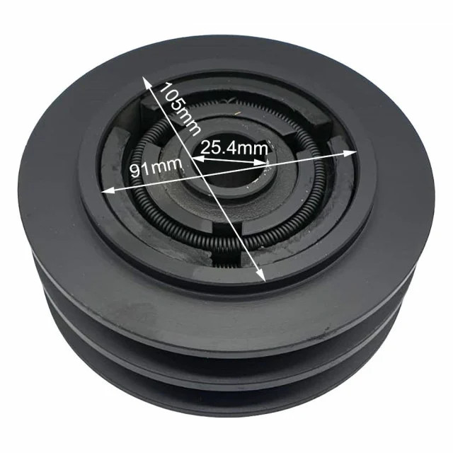 triplu x   2 Fulie centrifugala 148mm x 25.4mm (2 canale 17mm)