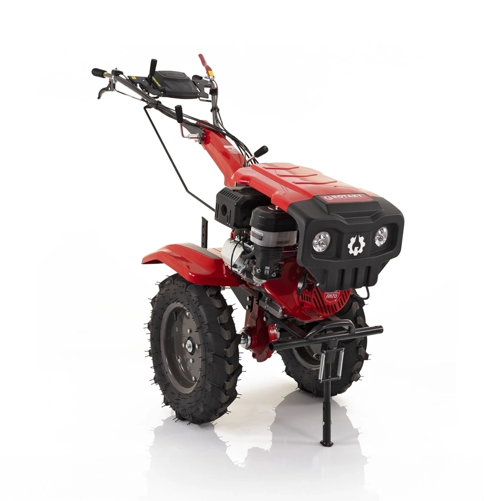 paturi de două persoane Motocultor Rotakt Grizzly RO13RE-2P, Două Prize de Putere, Pornire Electrică, 13 CP, Benzină, Lățime de lucru 560-1350mm