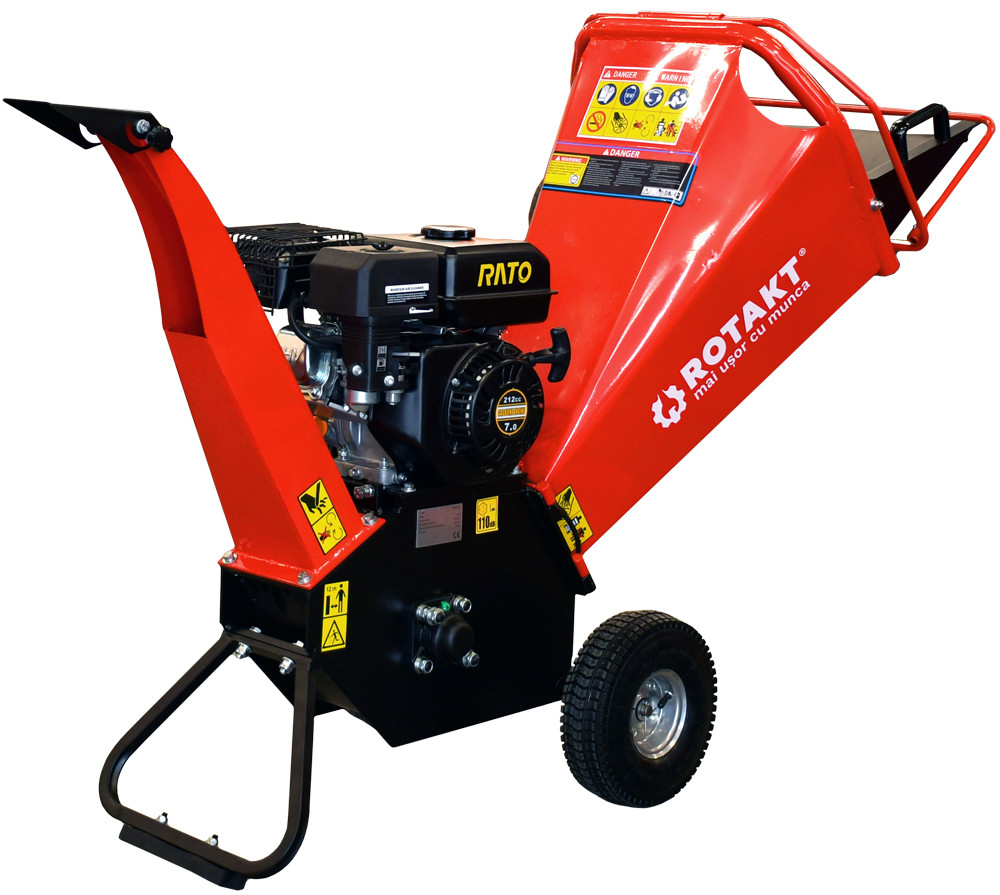 tocător de crengi după tractor Tocator de crengi ROTAKT ROTC-7H, 100 mm cu motor 7 CP