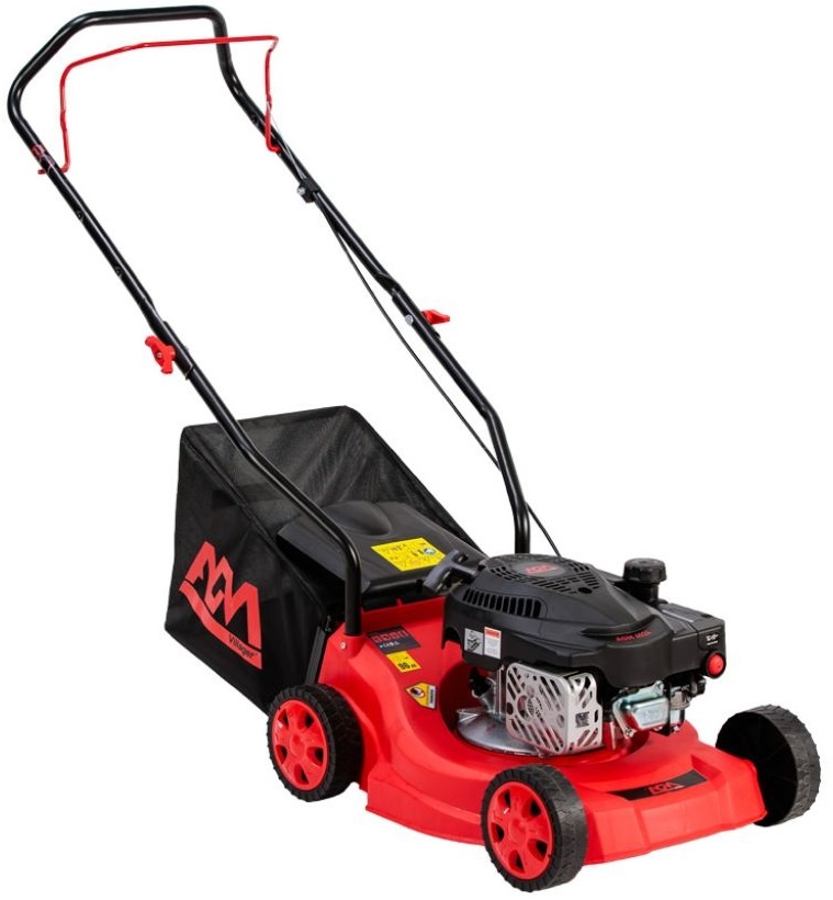 motor monofazic 2.2 kw Masina de tuns gazon VILLAGER AGM 4024 motor 2.2 CP benzina 79.7 CC latime taiere 39 cm 3 nivele inaltime taiere 30-66 mm