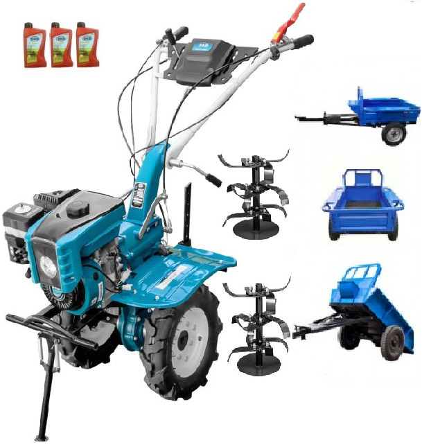 anvelope remorca 400/12 Motocultor Profesional Dakard HS 1000B New cu Remorca / motocultor cu remorca de 500Kg