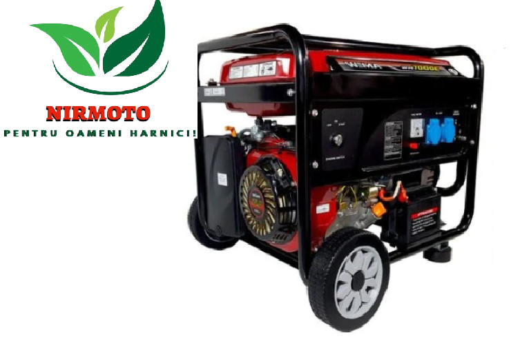 motor electric monofazat 1.5 kw 1500 rpm Generator de curent monofazat Weima WM 7000 E, cu motor de 16 CP, putere maxima 7 Kw, pornire la cheie, AVR automat