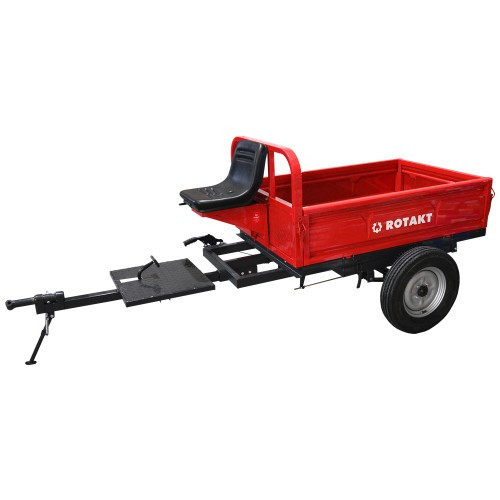 anvelope remorca 500/12 Remorca motocultor Rotakt REM600, capacitate maxim 500 kg, basculabila