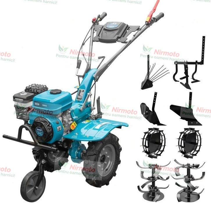 trotinetă freestyle mf 3.6 v5 neocrom oxelo Motocultor DKD 100B motor 7 CP benzina 2+1 viteze latime lucru 50-87 cm freze roti cauciuc 4.00x8" roti metal plug arat rarita reglabila plug cartofi