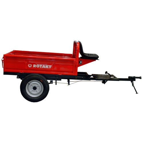 anvelope remorca 500/12 Remorca motocultor Rotakt REM500, capacitate maxim 500 kg, basculabila