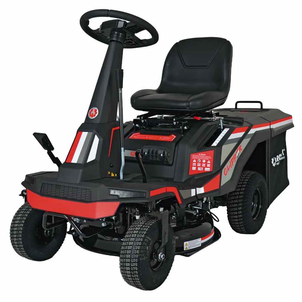 maşină de tuns iarbă pe benzină second hand Tractoraș de tuns iarba Rotakt Clipper RMR24Q benzină, max. 7.5CP, 610mm lățime de lucru, înălțime de tundere 30 – 81mm