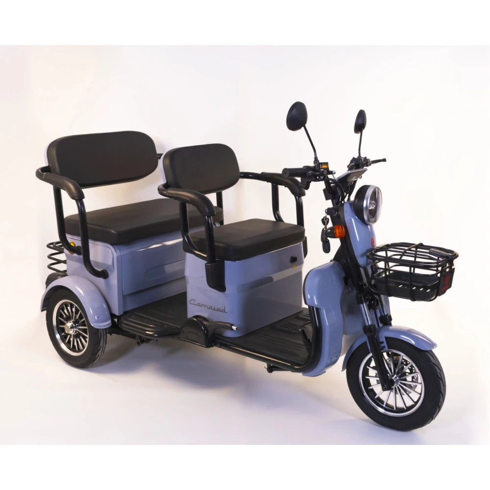 motorete electrice fără permis Triciclu Electric Rotakt Camarad Autonomie 60 Km, Viteză Maximă 25km/h, Putere 1000W, Acumulatori 60V/20Ah, Timp de încărcare 6-8h, Fără Permis