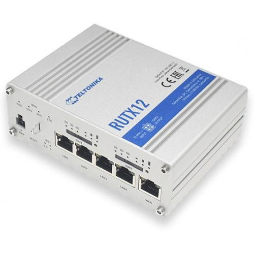 Router Profesional industrial wifi 4G dual sim dual LTE GPS BT LE TELTONIKA RUTX12