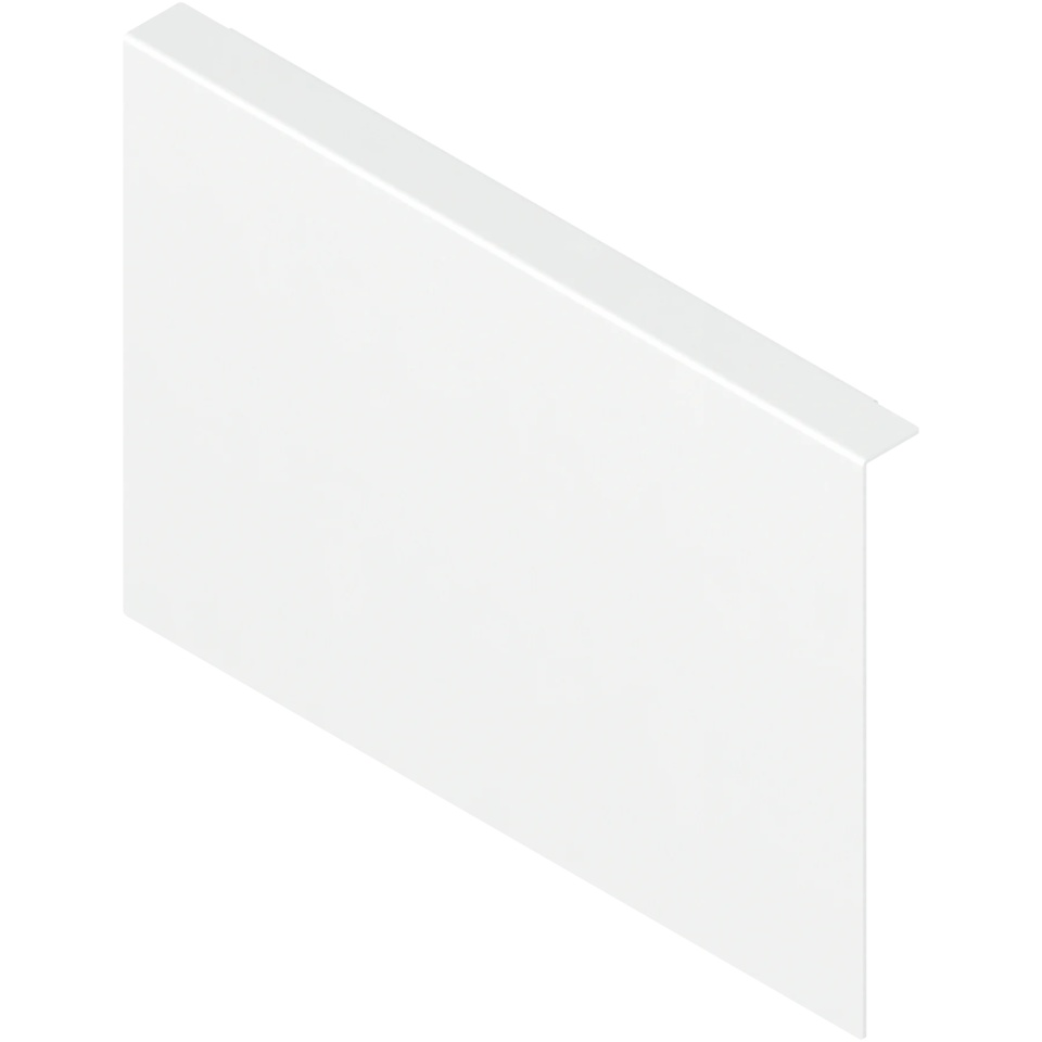 AMBIA-LINE Adaptor perete posterior din lemn, LEGRABOX/MERIVOBOX Extragere cu front inalt inaltime C, Otel, alb-matase mat