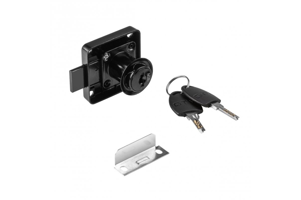 Broscuta birou GTV, cheie cu amprente, neagra