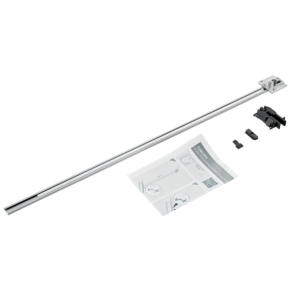 CABLOXX Bară de blocare, set (Bara de blocare, distanţatoare, piesă de închidere, inserţie, şablon de găurire), KH interioara=1262 mm, brut