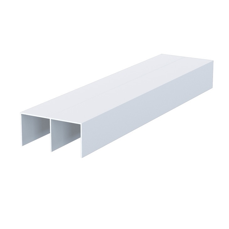 Cale rulare aluminiu ADOOR, dubla, 2 ml, superioara - Alb mat 9016