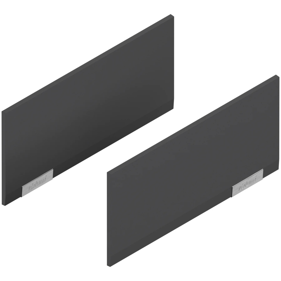 Capac acoperire mecanism ridicare AVENTOS HKi, set dreapta+stanga, culoare gri-inchis/inox gri