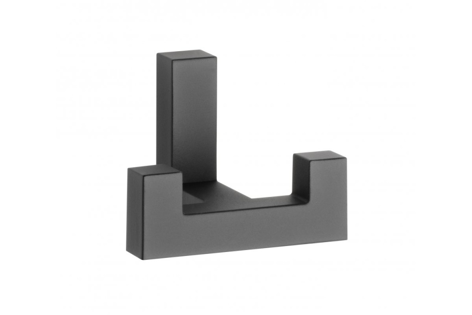Cuier metalic K 2202, dublu, negru