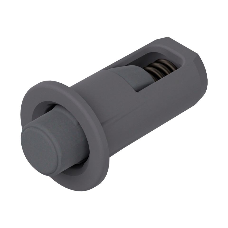 Distantier cu arc pentru front sertar, diam 5 mm, gri inchis-2.6mm gaurire Arc